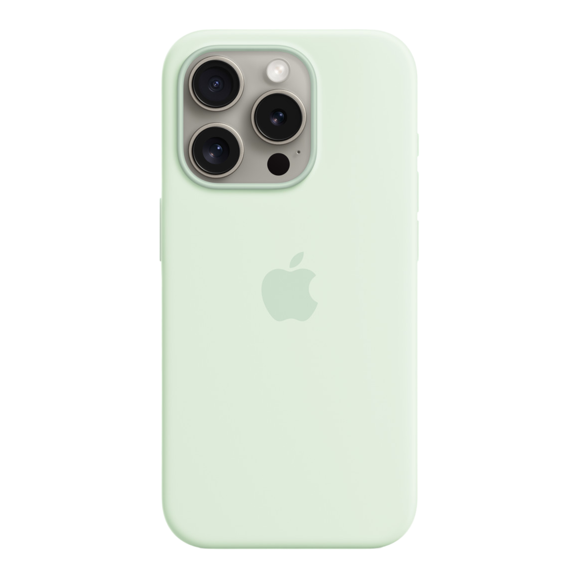 iPhone 15 Pro Silicone Case with MagSafe - Soft Mint - alAsil